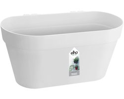 Elho Loft Urban Green Wall Pot Duo 28 - Bloempot voor Balkon Buiten - Ø 28.0 x H 13.2 cm - Wit
