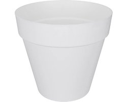 Elho Loft Urban Rond 40 - Bloempot voor Buiten - Ø 38.5 x H 35.3 cm - Wit