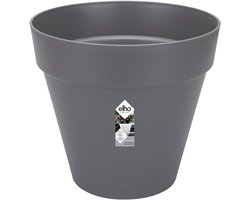 Elho Loft Urban Rond 60 - Grote Bloempot voor Buiten - Waterreservoir - 100% Gerecycled Plastic - Ø 58.0 x H 54.0 cm - Antraciet