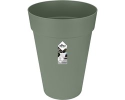 Elho Loft Urban Rond Hoog 35 - Bloempot voor Buiten - Ø 33.5 x H 45.3 cm - Pistachegroen