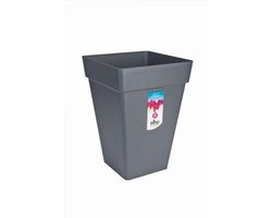 Elho Loft Urban Vierkant Hoog 37 - Grote Plantenbak voor Buiten - Bloempot voor Buiten - Ø 37.0 x H 51.3 cm - Antraciet