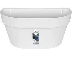 Elho Loft Urban Wandbak 40 - Plantenbak voor Balkon Buiten - Ø 39.3 x H 18.8 cm - Wit