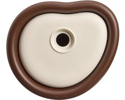 Elho Organic Bird House 25cm - Vogelhuisje voor Tuin of Balkon - Geschikt voor meer dan 11 Soorten - 100% Gerecycled Plastic - L27.4 x B16.8 x H25.4 cm - Kastanje bruin