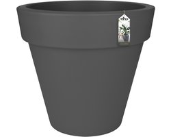 Elho Pure Round 100 - Grote Bloempot voor Binnen & Buiten - Gemaakt van Gereycled Plastic - Ø 97.0 x H 89.0 cm - Antraciet