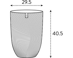 Elho Sereh Hoog 30 - Bloempot voor Binnen & Buiten - 100% Gerecycled Plastic - Ø 29.5 x H 40.5 cm - Scandinavisch groen