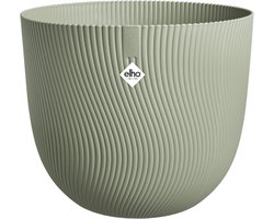 Elho Sereh Rond 40 - Bloempot voor Binnen & Buiten - 100% Gerecycled Plastic - Ø 39.0 x H 33.3 cm - Scandinavisch groen