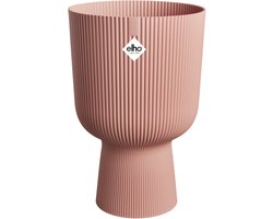 Elho Vibes Fold Coupe 30 - Bloempot voor Binnen - 100% Gerecycled Plastic - Ø 29.5 x H 44.7 cm - Delicaat roze
