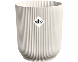 Elho vibes fold orchidee hoog - Bloempot voor Binnen - 12,5cm - Linnen wit