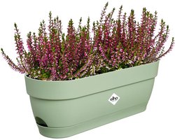 Elho Vibia Campana Balkonbak 50 - Plantenbak voor Balkon - Ø 49.0 x H 17.0 cm - Pistachegroen