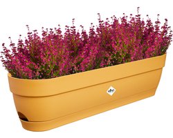 Elho Vibia Campana Balkonbak 70 - Plantenbak voor Balkon - Ø 69.0 x H 17.0 cm - Honinggeel
