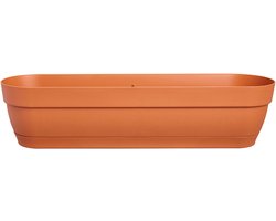 Elho Vibia Campana Balkonbak 70 - Plantenbak voor Balkon - Ø 69.0 x H 17.0 cm - Terra