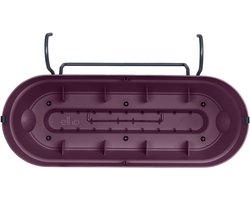 Elho Vibia Campana Balkonbak Allin1 50 - Plantenbak voor Balkon - Ø 50.4 x H 17.7 cm - Esdoorn paars