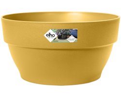 Elho Vibia Campana Schaal 27 - Bloempot voor Buiten - Ø 27.0 x H 14.0 cm - Honinggeel