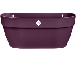 Elho Vibia Campana Wall Basket 35 - Wand Bloempot voor Buiten - 100% Gerecycled Plastic - Ø 35.0 x H 14.8 cm - Esdoorn paars