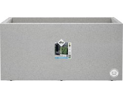 Elho Vivo Next Lang 80 - Plantenbak voor Binnen & Buiten Rechthoekig - 100% Gerecycled Plastic - L 78.0 x H 37.9 cm - Living concrete