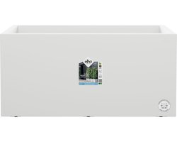 Elho Vivo Next Lang 80 - Plantenbak voor Binnen & Buiten Rechthoekig - 100% Gerecycled Plastic - L 78.0 x H 37.9 cm - Wit