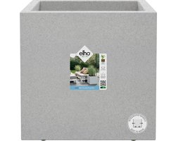 Elho Vivo Next Vierkant 40 - Plantenbak voor Binnen & Buiten - 100% Gerecycled Plastic - L 39.0 x H 37.9 cm - Living concrete