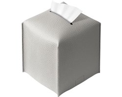 E.Living - Pastel Grijs - Leren Tissuehouder - PU LEER - Tissues - Modern - Organizer - *NIEUW - - Decoratief - tissue opbergen - Eettafels - Werkbladen - Nachtkastjes en Bureaus - Keuken - Familiekamer - Woonkamer - Hobbykamer - herfst decoratie