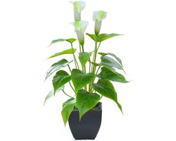 Elkuaie 1 Stuks Kunstplanten voor Binnen – Premium Kunstplant Spinnenplant – Kunstmatige Groene Chlorophytum – Nepplanten Kunstplanten – Buigbaar – Voor Binnen en Buiten – 60 cm – Groen