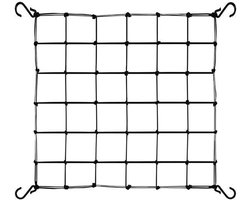 Elkuaie Elastisch net - Plantensteun - Voor tuin en balkon - 90 x 90 cm - Zwart