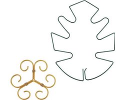 Elkuaie Plantensteunen - Kamerplanten - Metalen Steunen voor Monstera - Set van 10 - Stabiel en Sierlijk - Goud