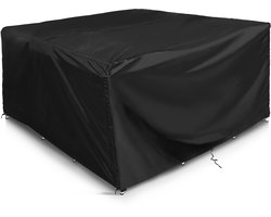 Elkuaie Tuinmeubeloverhoes - Oxford Stof - Waterdichte Wind- en UV-bestendige Bescherming voor Tuinbank 100*100*85cm - Zwart