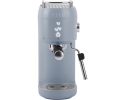 ELLE Digitale Espressomachine 1L – Koffiemachine met 20 Bar Druk, Verlicht Touchscreen, Melkopschuimer, Bereiding van 1 of 2 Kopjes, Uitneembaar Waterreservoir van 1L, Kopjeswarmer, 1400W - Blauw