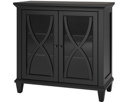 Ellington-Kast - 2-deurs - Zwart MDF