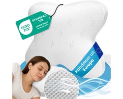ELONEO Neksteunkussen, Visko Slaapkussen in Vlindervorm, ideaal voor buik-, zij- en zijwaartse slapers