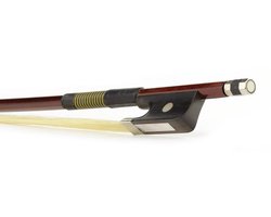 ELS BA-10/14 strijkstok altviool,1/4, brazielhout, achthoekige stok, ebben slof, enkel oog, balein imitatie
