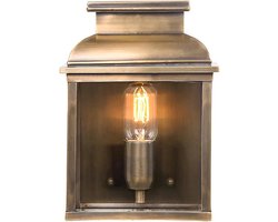 Elstead Lighting LED Wand Buitenlamp Old Bailey | 1X E27 Max 60W | IP44 | Dimbaar | Aged Brass