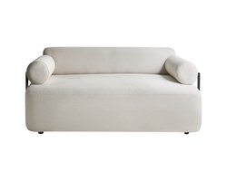 ELVA - Tweezitsbank - Gebroken wit - Polyester