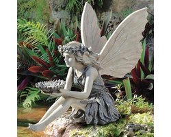 Elves Figures Decoration Figurine Resin Handicraft Garden Ornament Sitting Magic Fairy Landscape Construction Angel Ornament