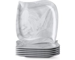 Elvira Serie Marmeren Porseleinen Dinerservies, Serviesset, Borden Set, voor 6/12 Personen