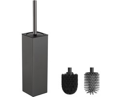 Elzusha - Grijze Freestanding Toiletborstel met Houder