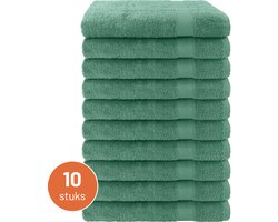 EM Bath Handdoeken Zeegroen 50 x 100 cm – Set van 10