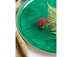 Emaille dienblad groen