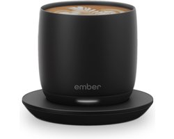 Ember Cup Coffee Cup - Smart Mug met Mobiele App - Cup Warmer - Koffiekopjes met Instelbare Temperatuur - Krasbestendige Theemok & Koffiemok - Kerst Cadeautjes - 178 ML - Zwart
