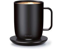 Ember Mug² Coffee Mug - Smart Mug met Mobiele App - Cup Warmer - Thermo Mok met Instelbare Temperatuur - Krasbestendige Theemok & Koffiemok - Cadeau voor Koffieliefhebbers - 414ML - Zwart