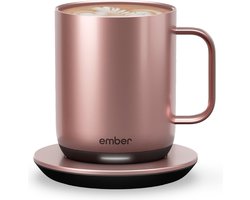 Ember Mug² Coffee Mug - Smart Mug met Mobiele App - Cup Warmer - Thermo Mok met Instelbare Temperatuur - Krasbestendige Theemok & Koffiemok - Cadeau voor Koffieliefhebbers - 295 ML - Rose Gold