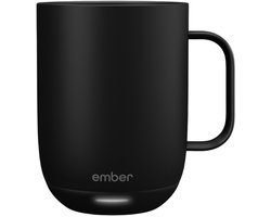 Ember Mug² Coffee Mug - Smart Mug met Mobiele App - Cup Warmer - Thermo Mok met Instelbare Temperatuur - Krasbestendige Theemok & Koffiemok - Kerst Cadeautjes - 414ML - Zwart