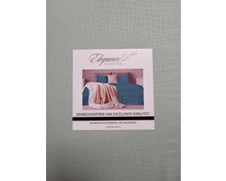 Embossed Dekbedovertrek - Snake - 240 x 200/220 - -Lits Jumeaux - Mint- met 2 bijpassende kussenslopen – 60 x 70