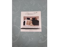 Embossed - Gaia - Dekbedovertrek -240 x 200 Lits Jumeaux - Mint