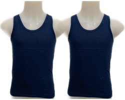 Embrator 2-stuks jongens Hemdje donkerblauw maat 164