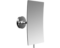 Emco Round make-up Spiegel - 23x13x11cm - 3x vergrotend - chroom