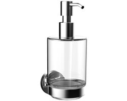 Emco Round, Zeepdispenser, Flacon Helder Kristalglas, Chroom