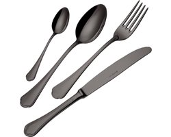 Eme Domus Bestekset - 24-delig - 6-persoons - Zwart