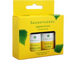 Emendo Sauna geuren Sinaasappel & Limoen 2 x 10 ml - Appelsiini - Lime - Opgietmiddel Sauna