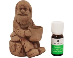Emendo - Saunatonttu - Sauna kabouter zittend + 10ml Eucalyptus