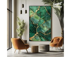 EMERALD FOREST LUX - Wanddecoratie 60x80 cm - Plexiglas - Luxe Kunst aan de Muur